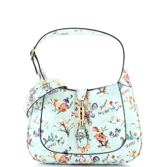 Gucci Jackie Hobo Printed Leather Small #186391G18B - Picture 1 of 7